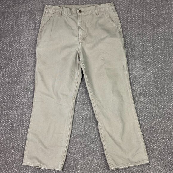 Carhartt B11 DES Pants Men's 38 x 30 Fits 37 x 29.5 Canvas Duck Work Carpenter - Picture 1 of 11